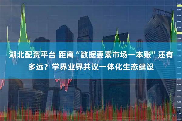 湖北配资平台 距离“数据要素市场一本账”还有多远？学界业界共议一体化生态建设